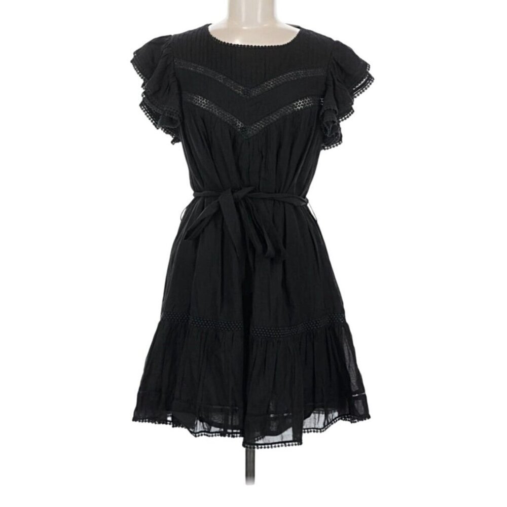 NWT Revolve Tularosa Amber Mini Dress Black Boho Chic Medium MSRP $188